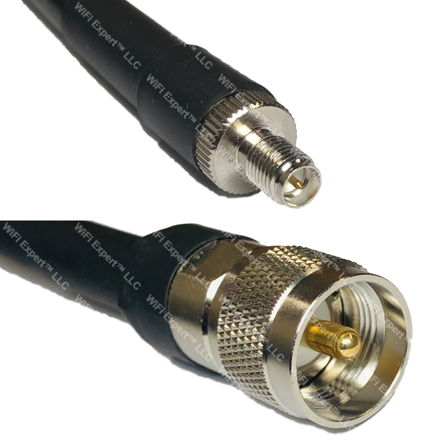USA-CA RFC400 PL259 UHF MALE to SO239 UHF FEMALE Coaxial RF Pigtail Cable