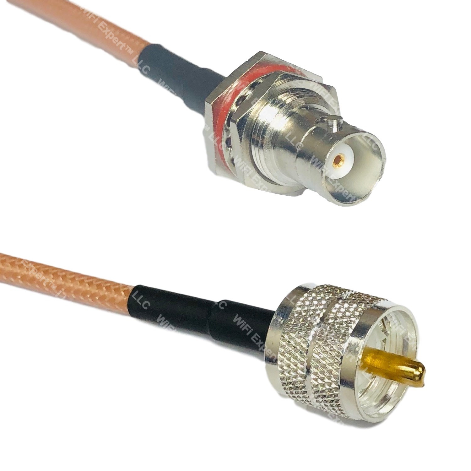 USA-CA RG400 N MALE to BNC MALE Coaxial RF Pigtail Cable