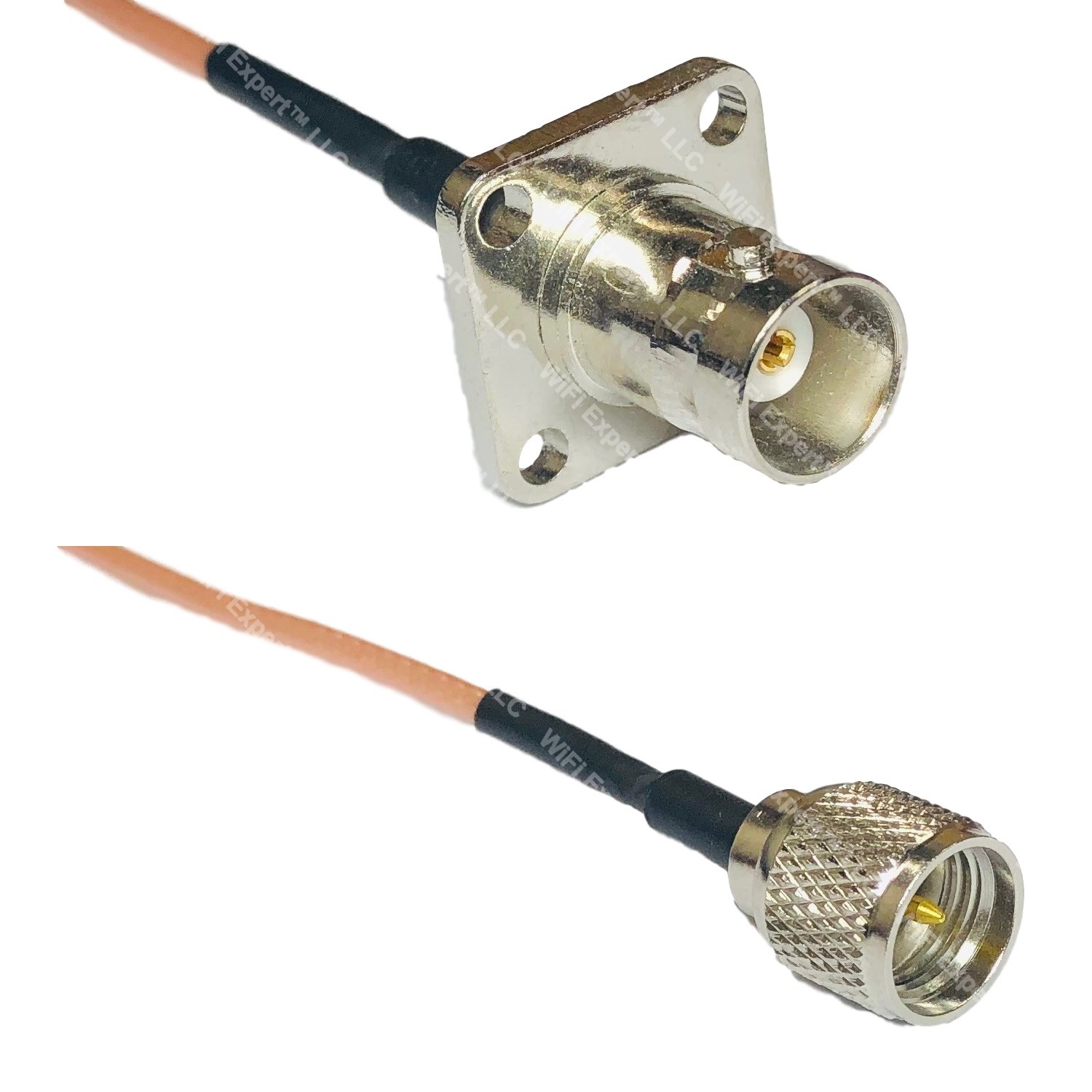 USA-CA RG316 F MALE ANGLE to MINI UHF MALE Coaxial RF Pigtail Cable