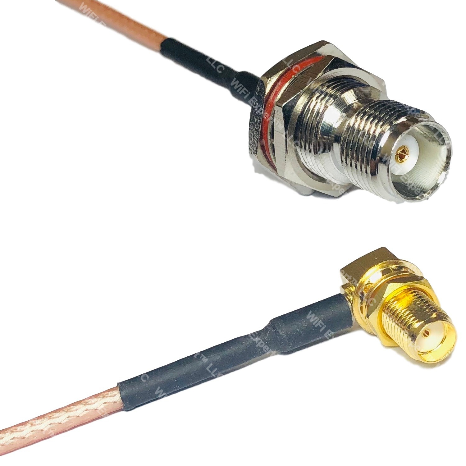 USA-CA RGU178  F MALE to RP-SMA FEMALE Coaxial RF Pigtail Cable 