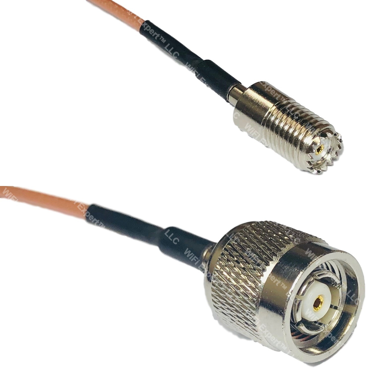 USA-CA RG316 F MALE ANGLE to MINI UHF MALE Coaxial RF Pigtail Cable