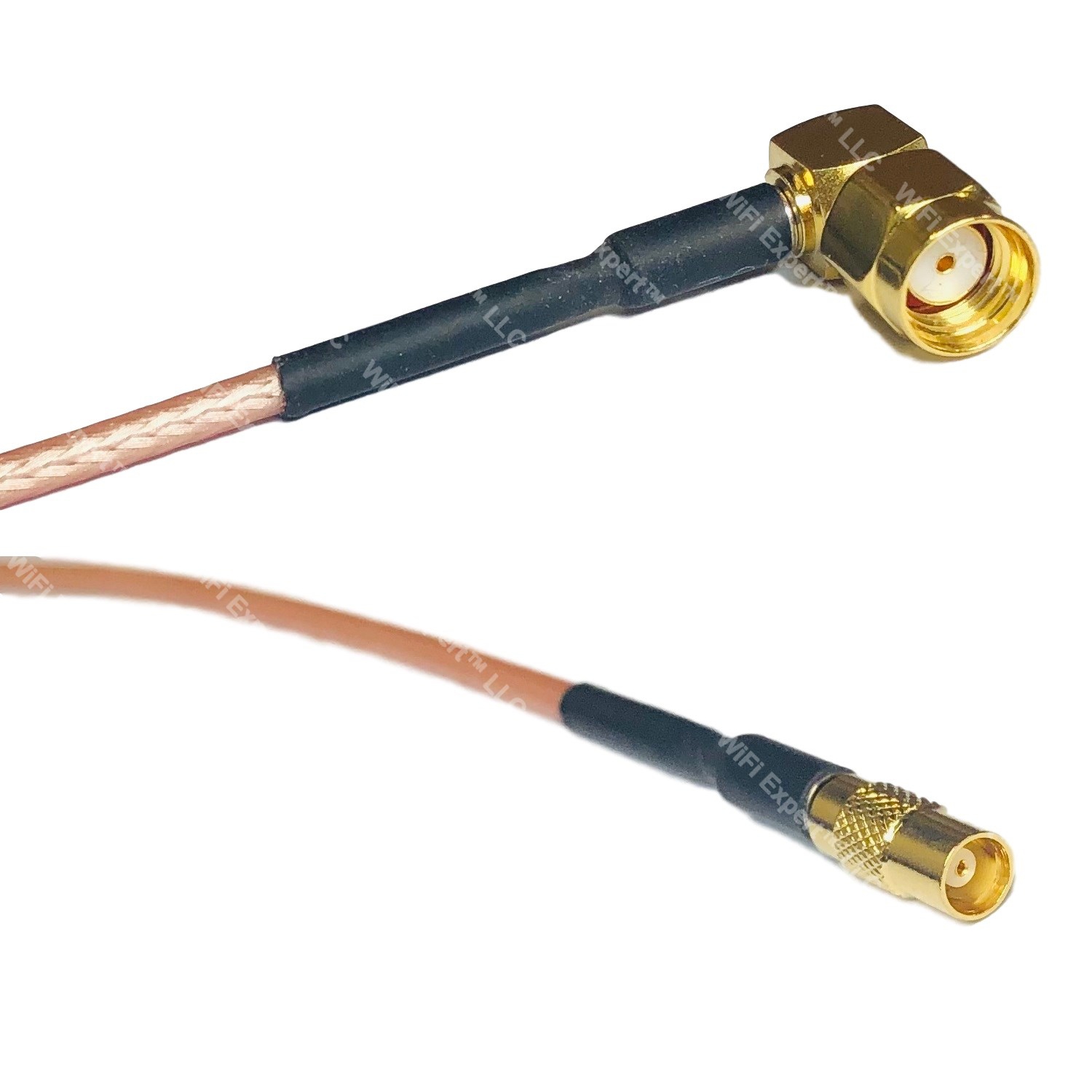 RP-SMA male to MCX M 90 degree right angle RF Pigtail Coaxial Jumper RG316 cable