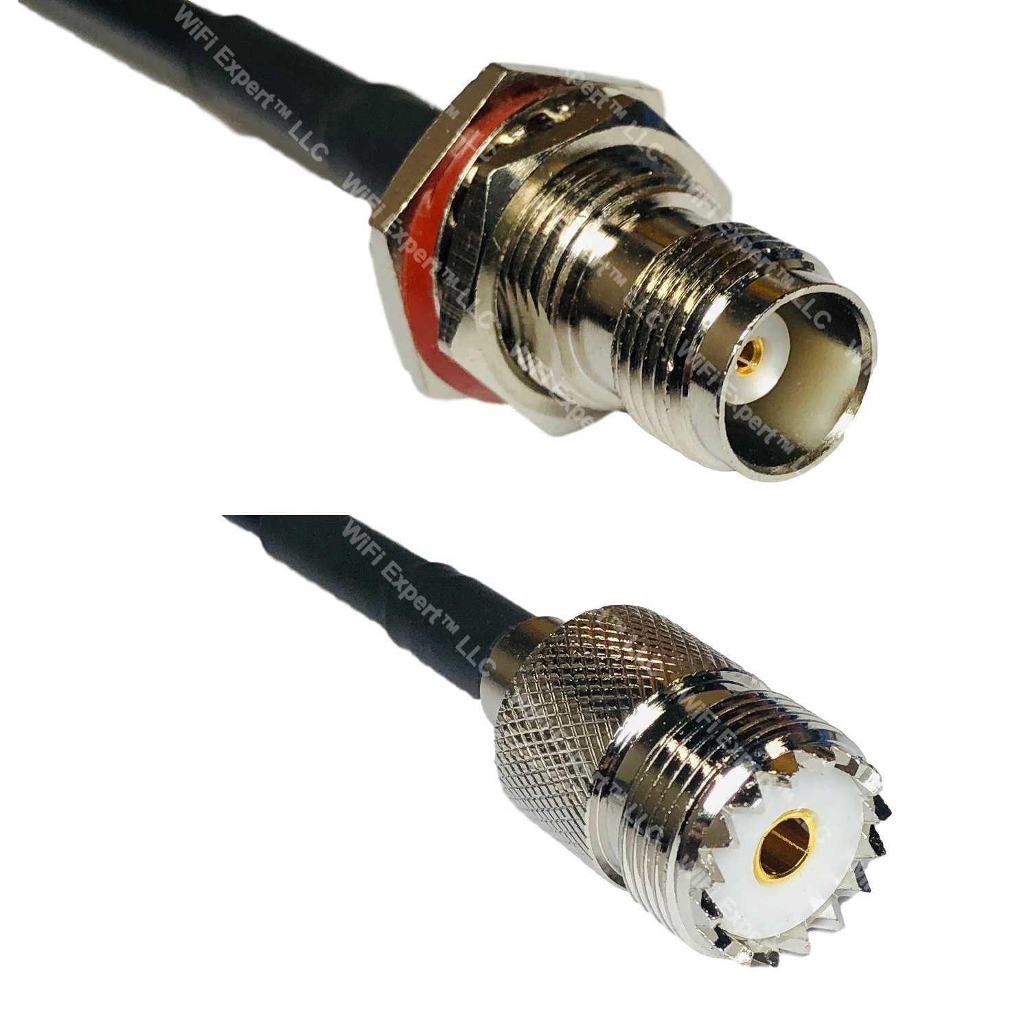 TIMES® RF pigtail cable UHF PL259 male to UHF SO239 female LMR195 1-30 FEET USA