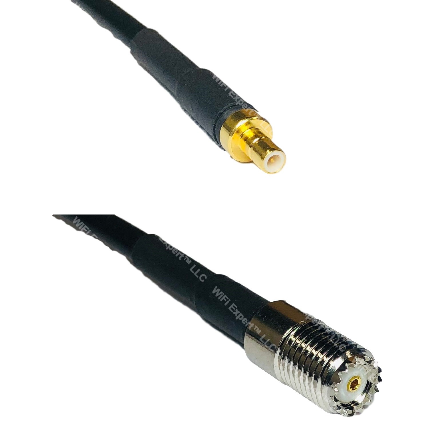 USA-CA RGU178 PL259 UHF Male to MINI UHF FEMALE Coaxial RF Pigtail Cable