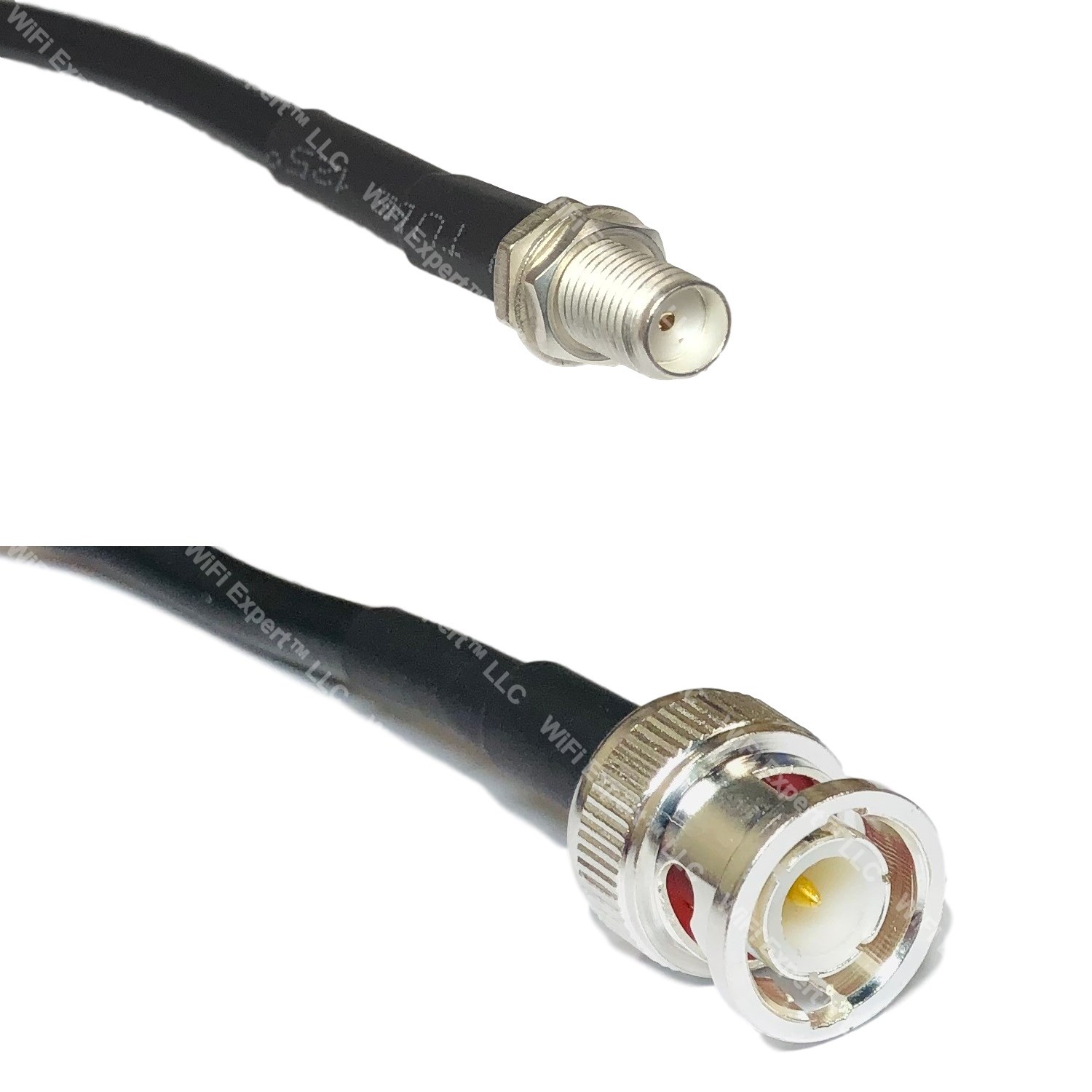 LMR200 Silver SMA FEMALE to N FEMALE BULKHEAD Coax RF Cable USA Lot