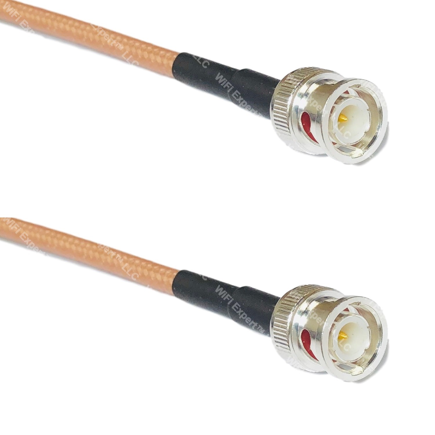 RG142 Silver PL259 UHF Male to BNC MALE ANGLE Coax RF Cable USA Lot